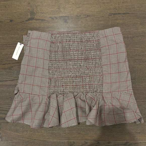 Anthropologie Maeve Manipulated Plaid Mini Skirt, NWT - Picture 6 of 10